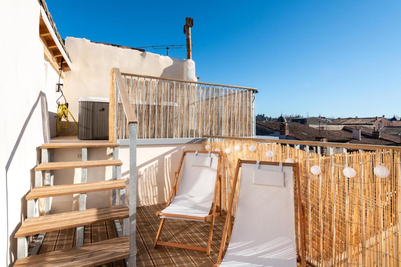 Les Cles De Laure - Le 11 Jacuzzi Avec Terrasses Clim Netflix Parking Carcassonne